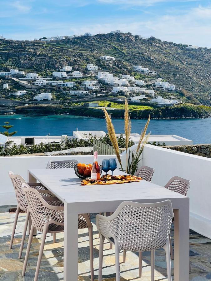Modern Cycladic Sea View House Villa Ornos  Exterior foto