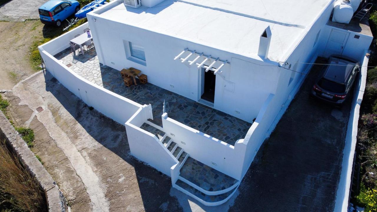 Modern Cycladic Sea View House Villa Ornos  Exterior foto