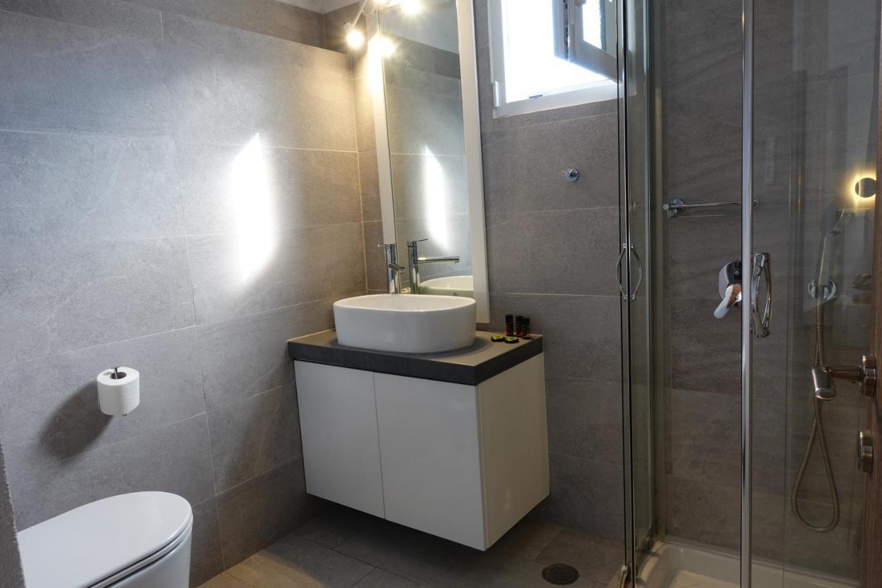 Modern Cycladic Sea View House Villa Ornos  Exterior foto