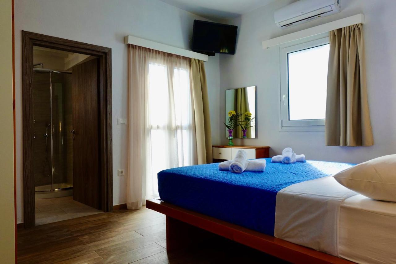 Modern Cycladic Sea View House Villa Ornos  Exterior foto